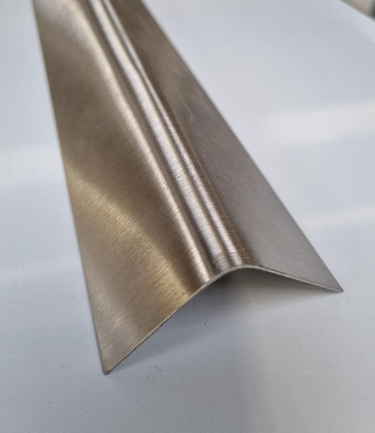 75mm x 75mm Stainless Steel Brush Polished Angle